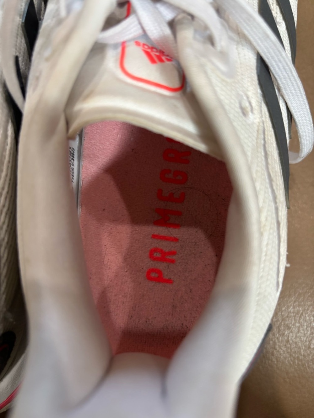 Adidas Supernova W running shoe
 White Pink Gray Athletic Shoes - Picture 8 of 9